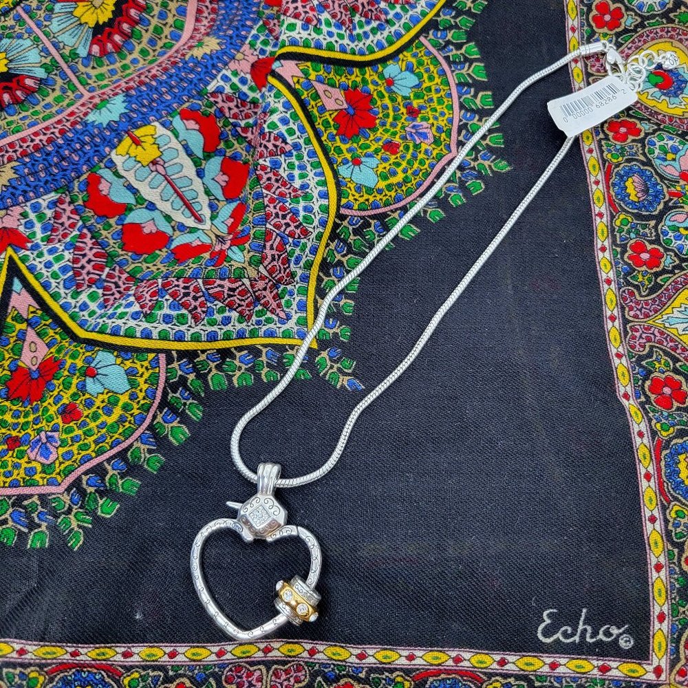 Brighton Squeeze Me Charm Holder Necklace & Charm